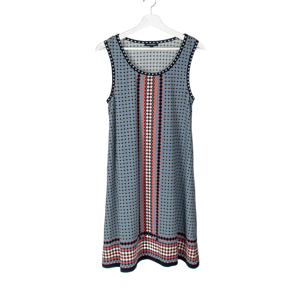 MAX EDITION Geometric Pattern Float Dress Size Sm… - image 1